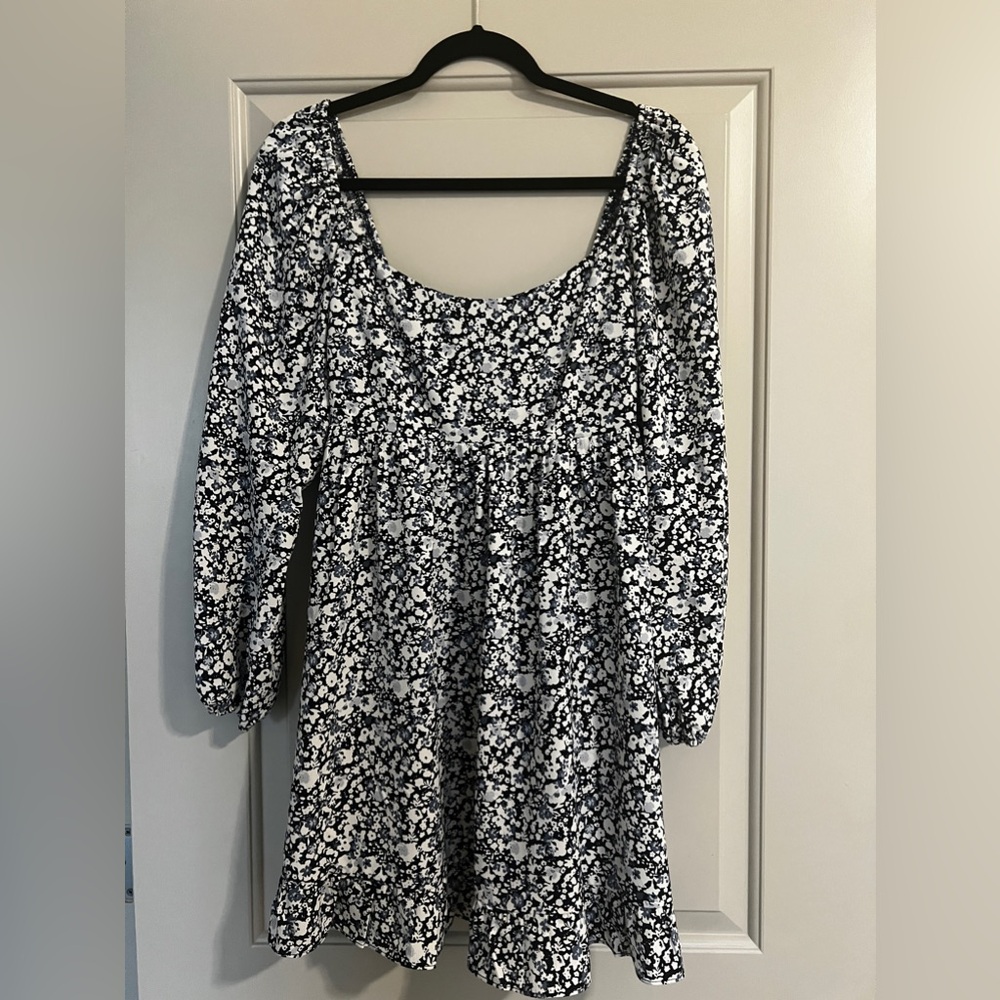 Abercrombie Long-Sleeve Scoopneck Mini Dress